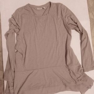 Logo lounge shirt chiffon hem nwot